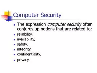 Computer Security