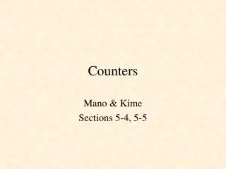 Counters