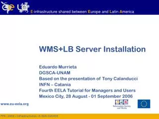 WMS+LB Server Installation