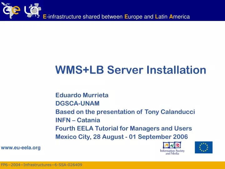 wms lb server installation