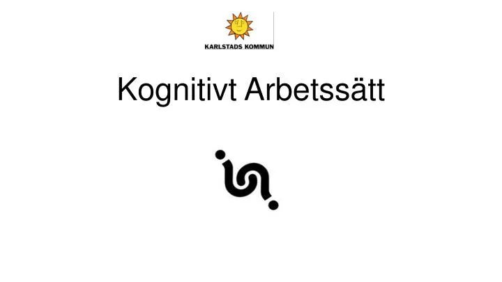 kognitivt arbetss tt