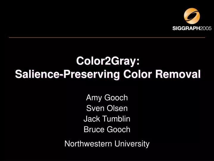 color2gray salience preserving color removal