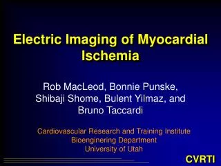 Electric Imaging of Myocardial Ischemia