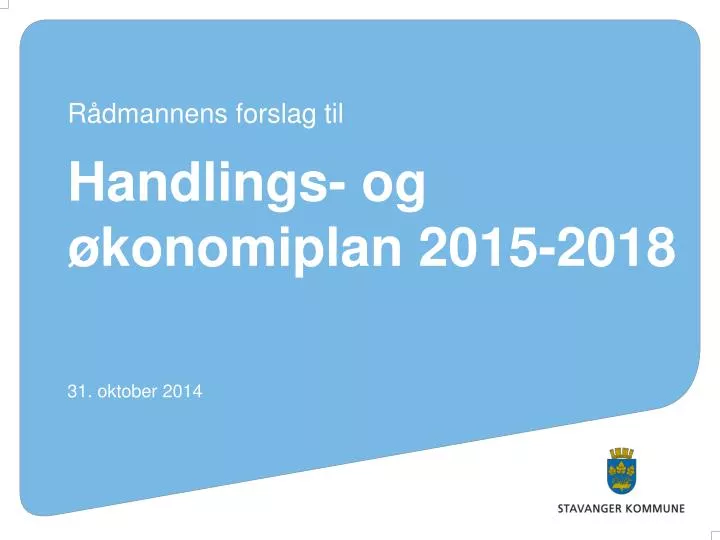 handlings og konomiplan 2015 2018