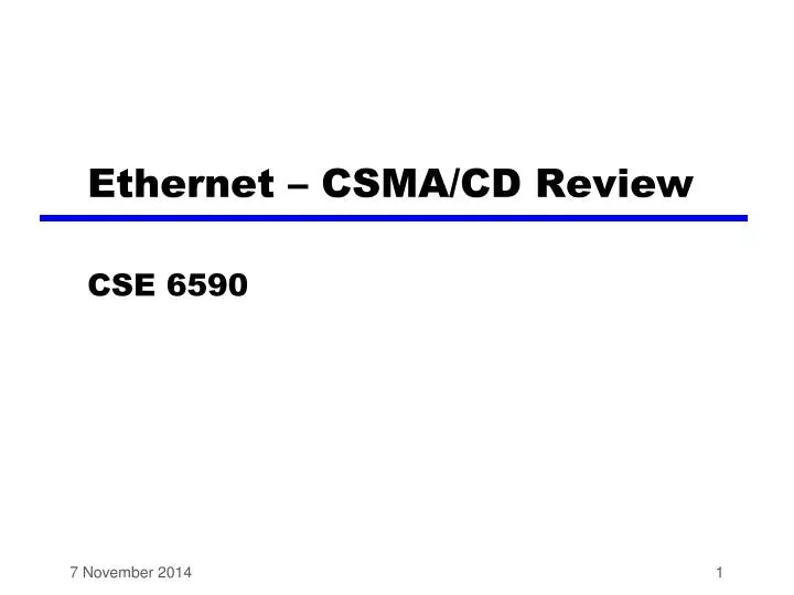 ethernet csma cd review