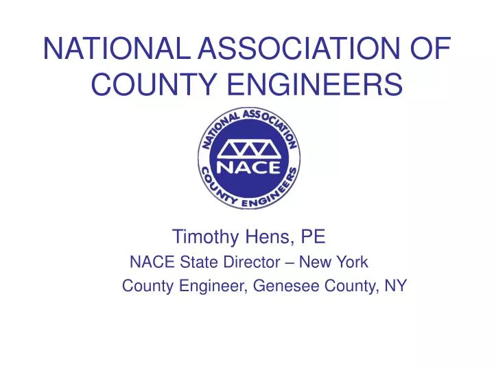national association of county engineers
