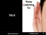 Divine Guidance: Listen for Personal Blessings - slide 1