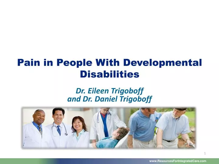 pain in people with developmental disabilities