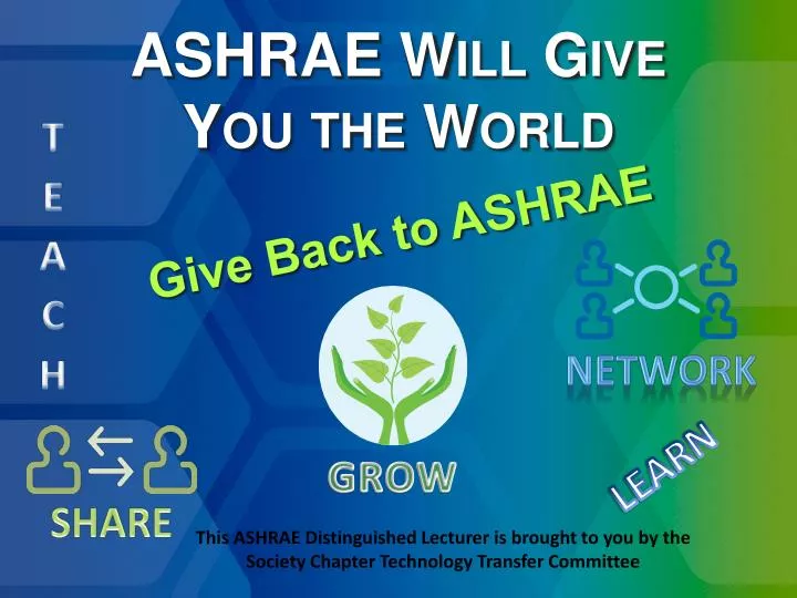 ashrae will give you the world