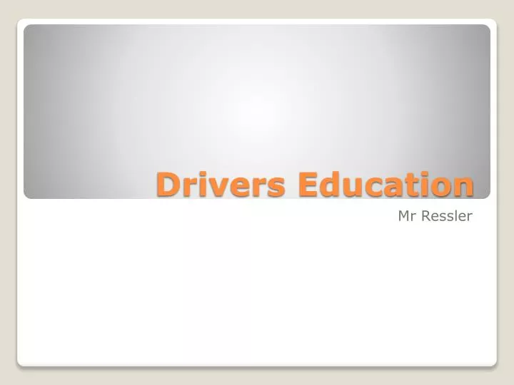 drivers education