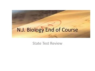 N.J. Biology End of Course