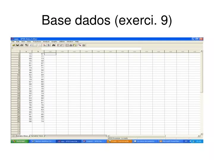 base dados exerci 9