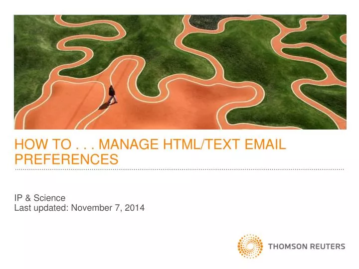 how to manage html text email preferences