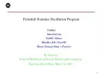 Fermilab Neutrino Oscillation Program - slide 1