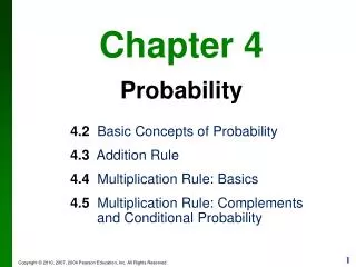 Chapter 4 Probability