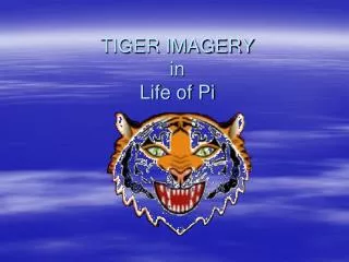 TIGER IMAGERY in Life of Pi