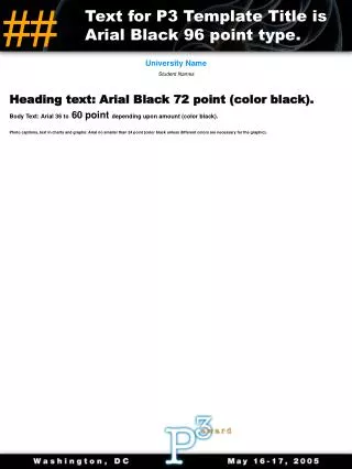 Heading text: Arial Black 72 point (color black).
