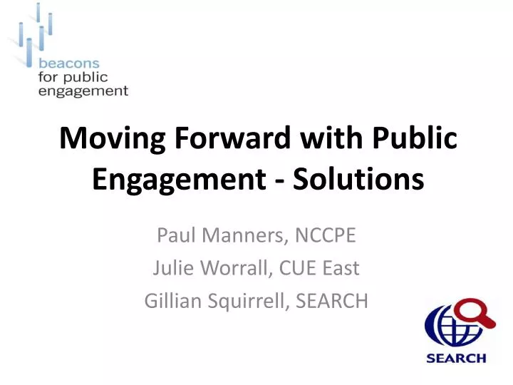moving forward with public engagement solutions