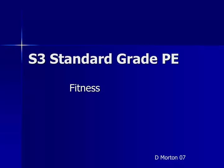 s3 standard grade pe