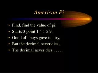 American Pi