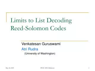 Limits to List Decoding Reed-Solomon Codes