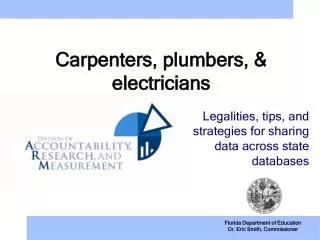 Carpenters, plumbers, &amp; electricians