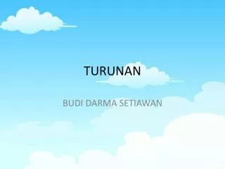 turunan