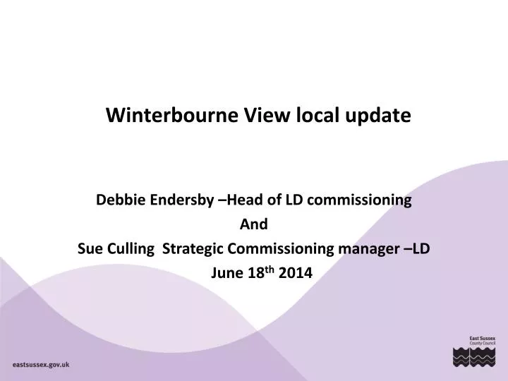 winterbourne view local update