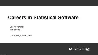 Careers in Statistical Software