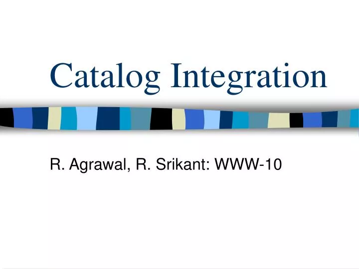 catalog integration