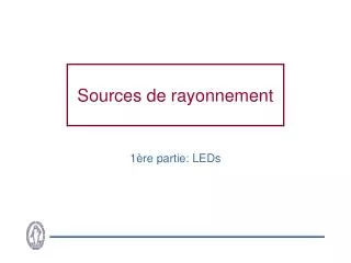 sources de rayonnement