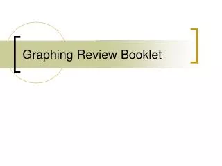 Graphing Review Booklet