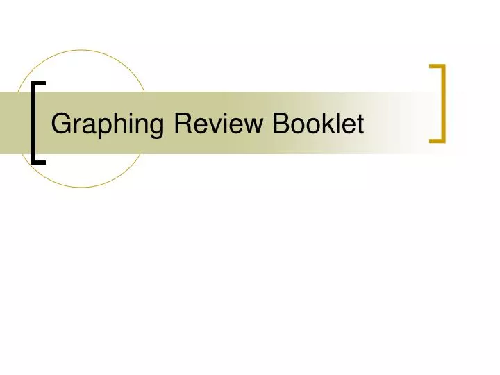 graphing review booklet