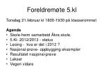 Foreldremøte 5.kl - slide 1