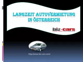 Auto-Langzeitmiete in Österreich