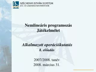 nemline ris programoz s j t kelm let