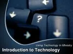 Embracing Technology in Ministry: A Comprehensive Introduction - slide 1