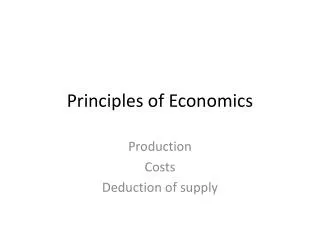 PPT - Ten Principles Of Economics PowerPoint Presentation, Free ...