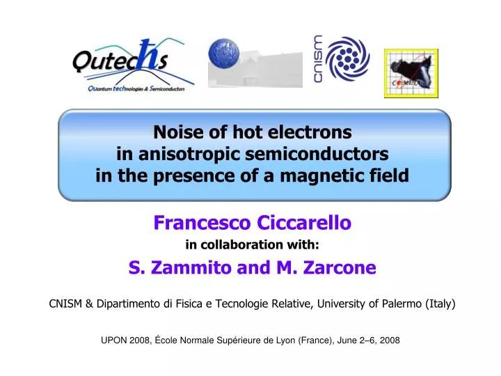 noise of hot electrons in anisotropic semiconductors in the presence of a magnetic field