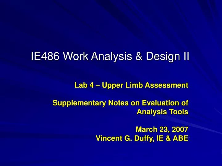 ie486 work analysis design ii