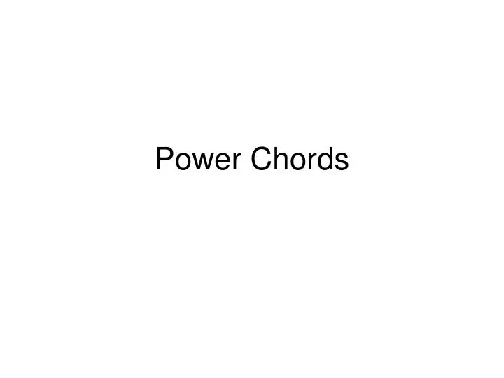 power chords
