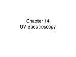 Chapter 14 UV Spectroscopy - slide 1