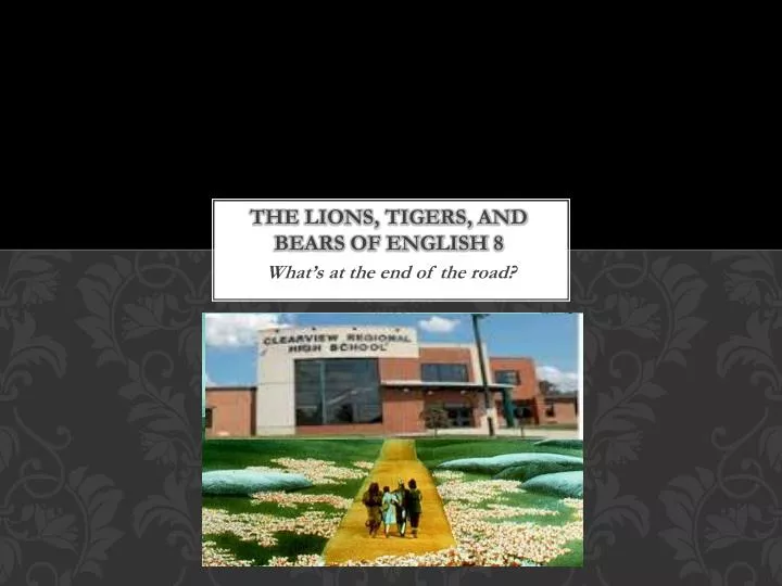 the lions tigers and bears of english 8