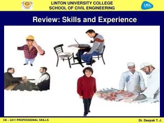 Review: Skills and Experience