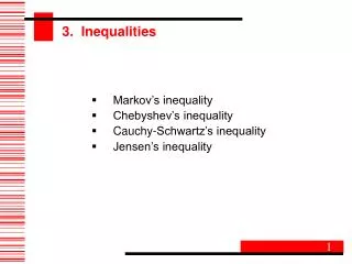 3. Inequalities