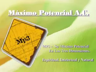 m ximo potencial a c