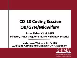 ICD-10 Coding Session OB/GYN/Midwifery