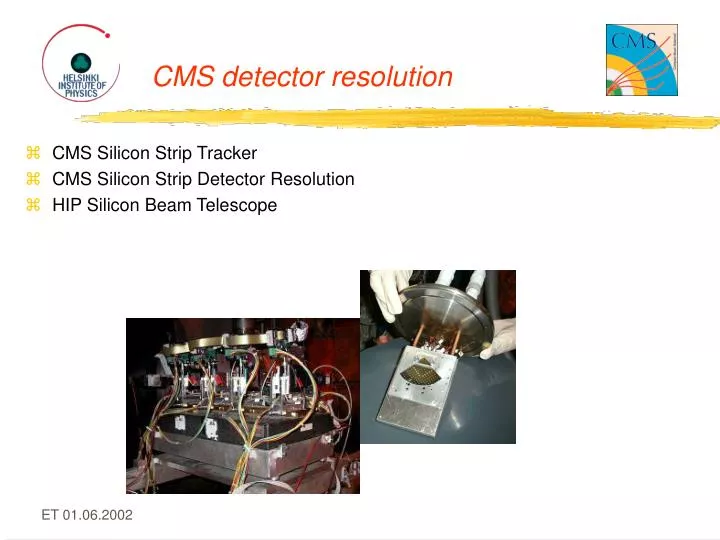cms detector resolution