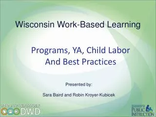 Wisconsin Work-Based Learning