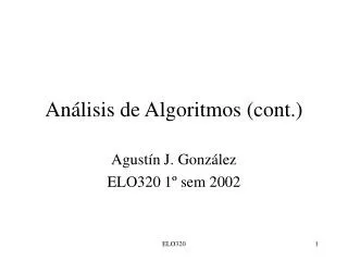 an lisis de algoritmos cont